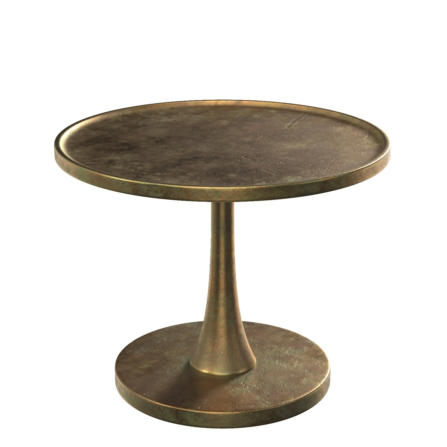 Bernhardt Benson Round Chairside Table PBR 3D Model_04