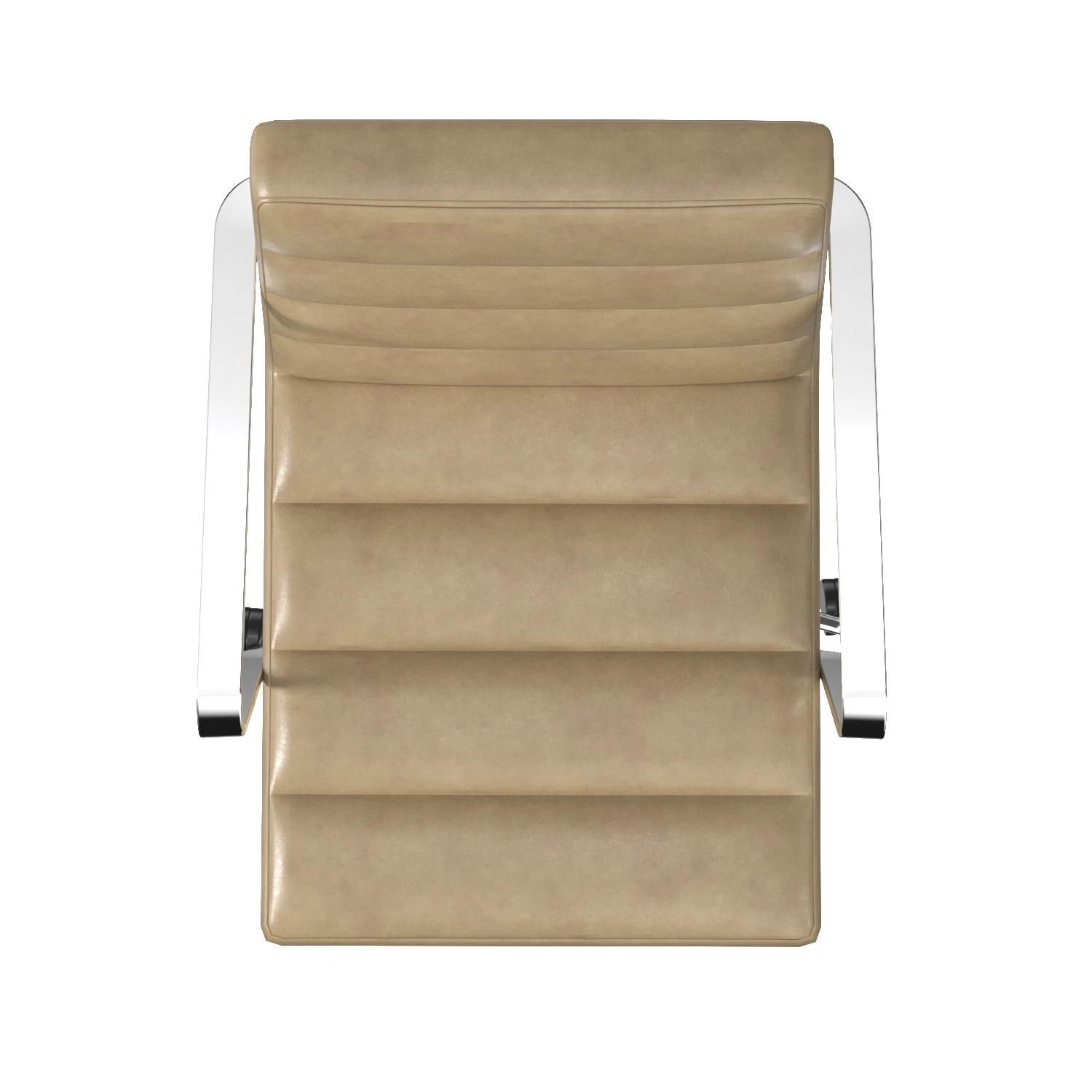 Duet Conference Tubular Arms Quilting Chair PBR 3D Model_04