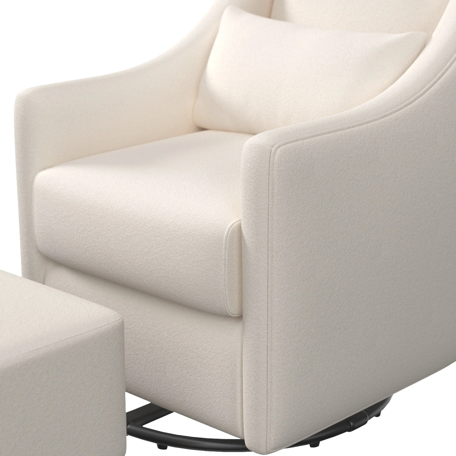 Toco Swivel Glider Ottoman With Footstool PBR 3D Model_05