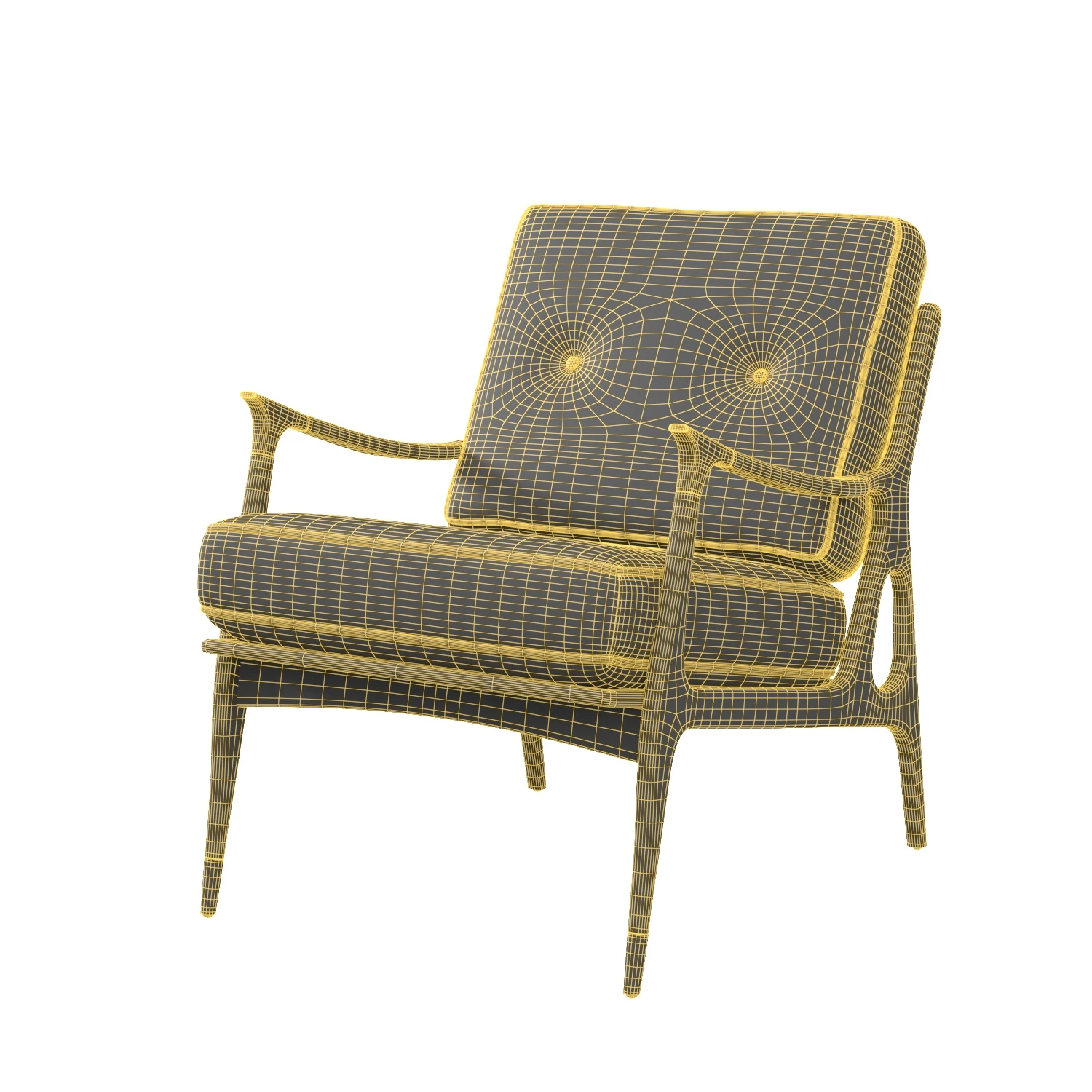 Ikat Haverhill Chair PBR 3D Model_07