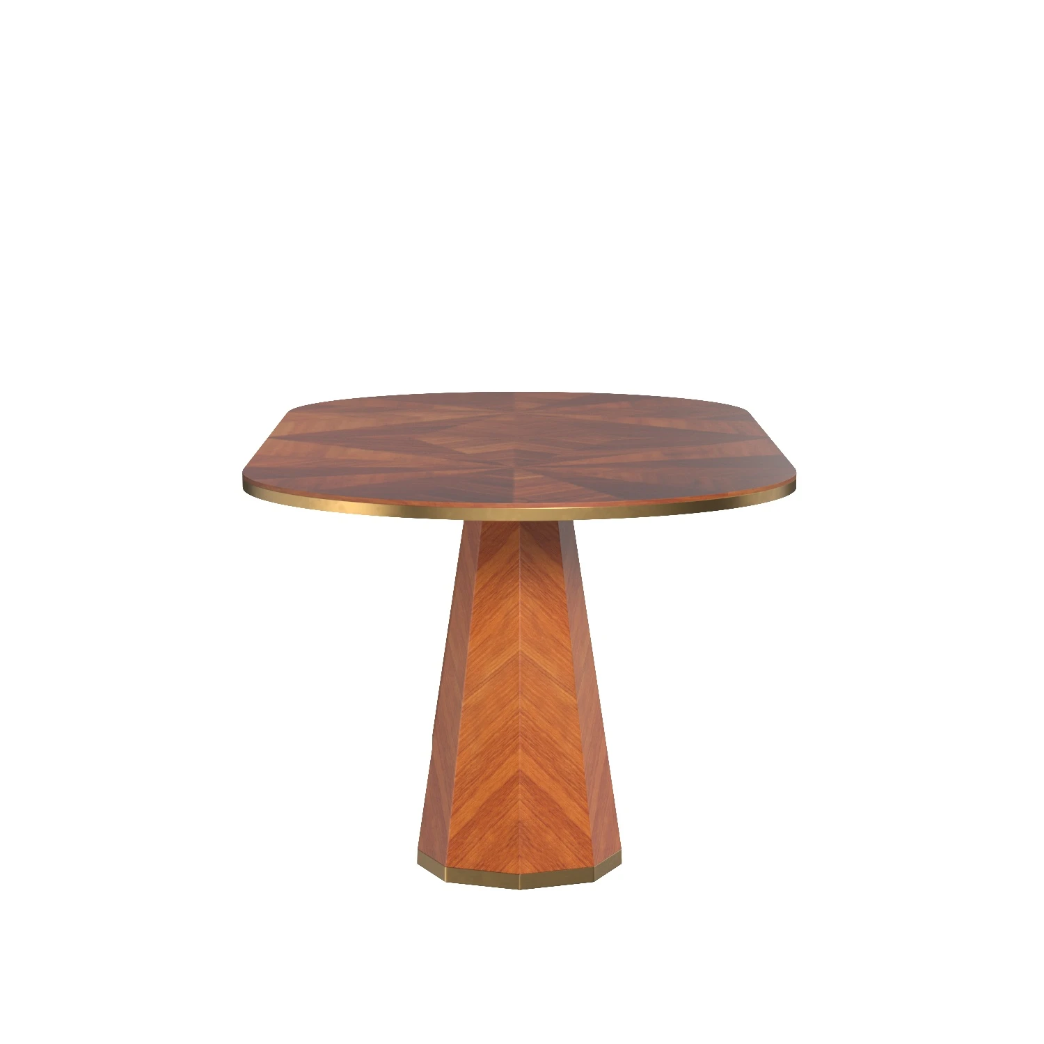 Quillen Marquetry Double Pedestal Dining Table PBR 3D Model_03