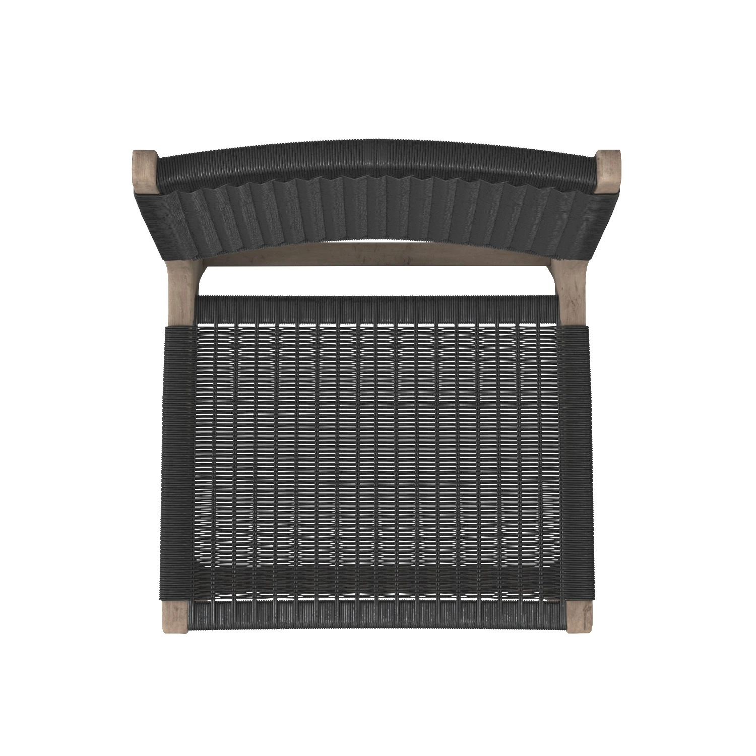 Wicker Teak Side Chair Terrain PBR 3D Model_04