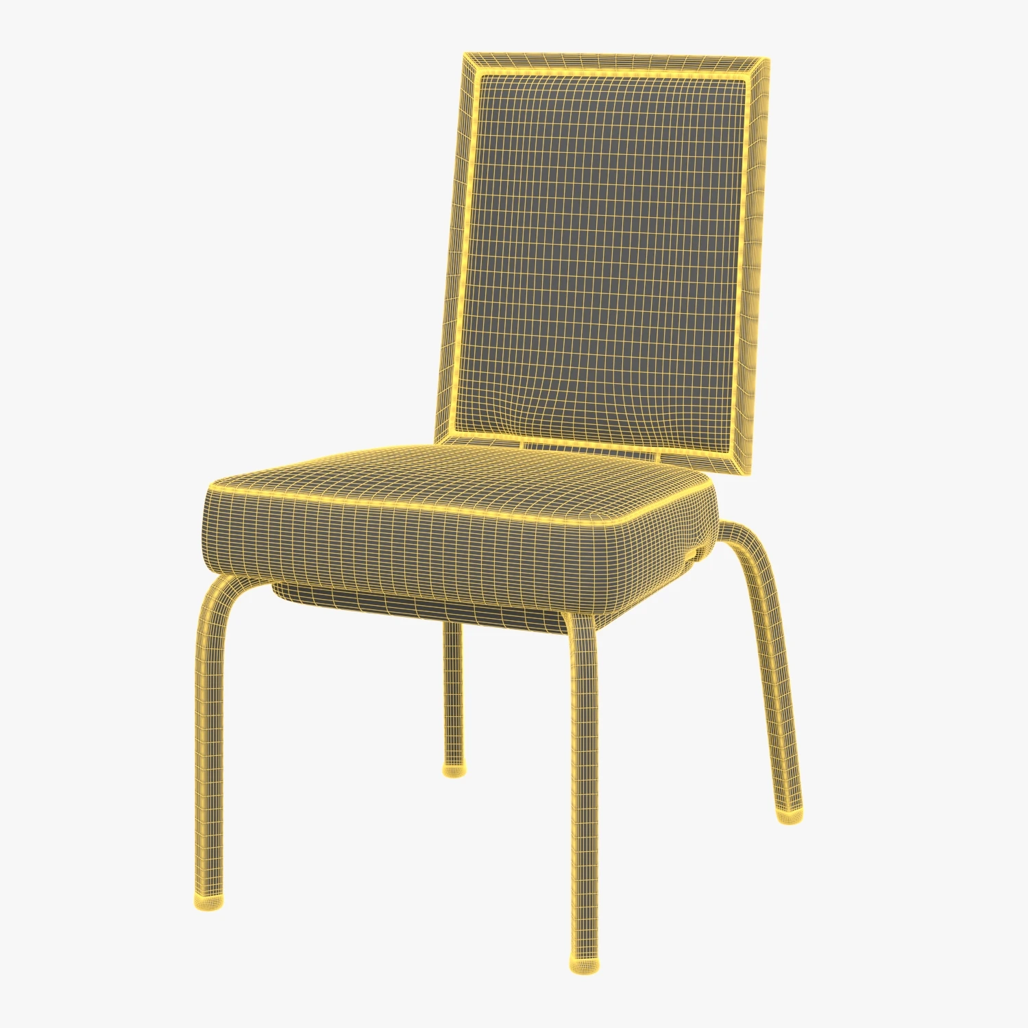 Conference Leather Banquet Chair 3D Model_07