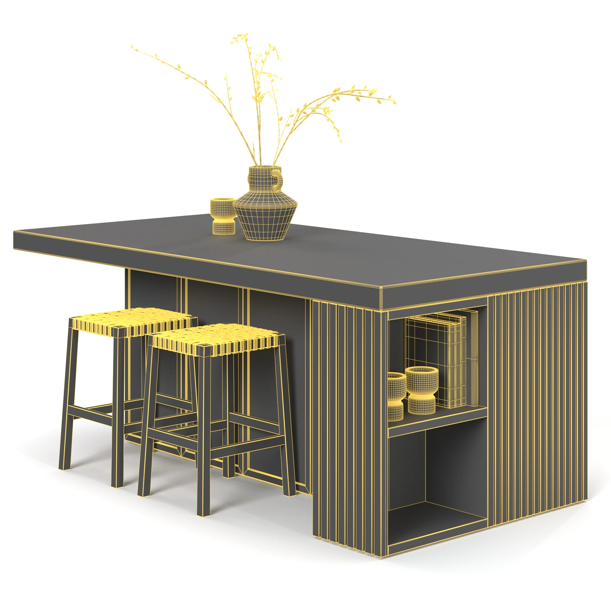 Kitchen Island Countertop 01 3D Model_07