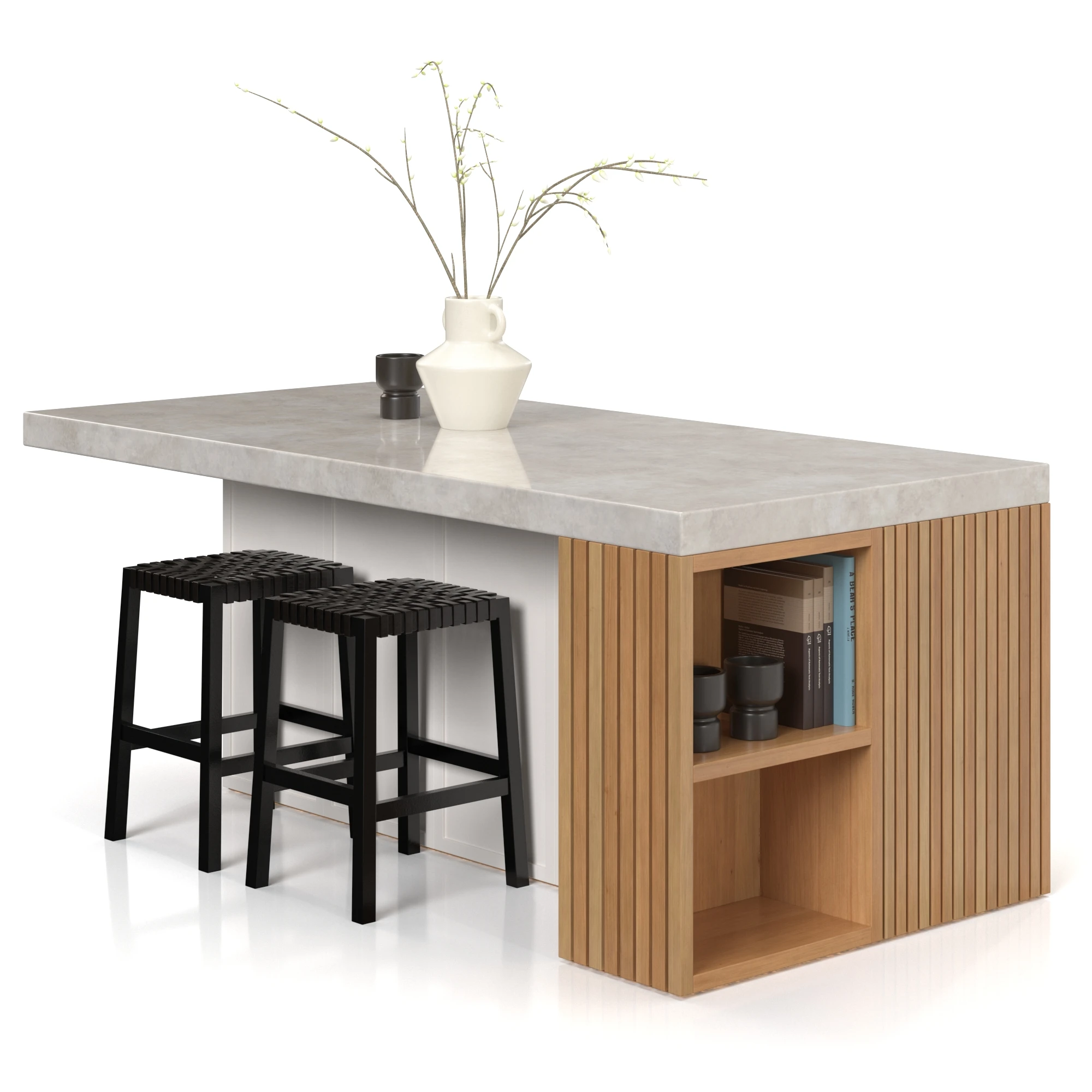 Kitchen Island Countertop 01 3D Model_01