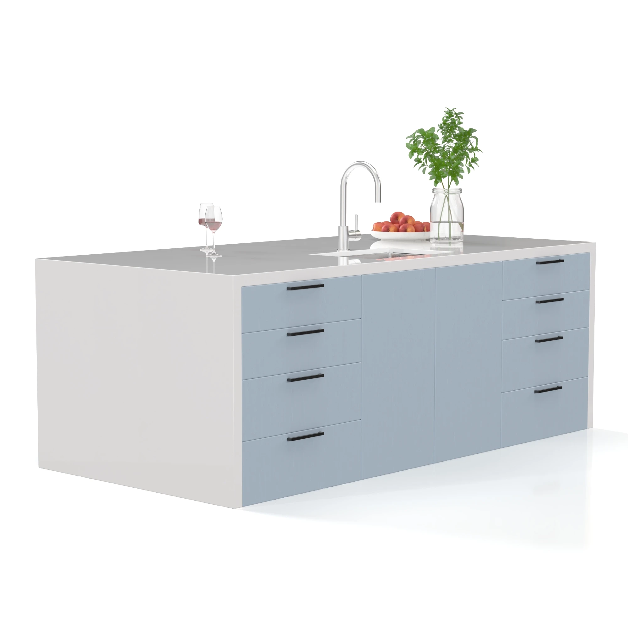 Kitchen Island Countertop 06 3D Model_04