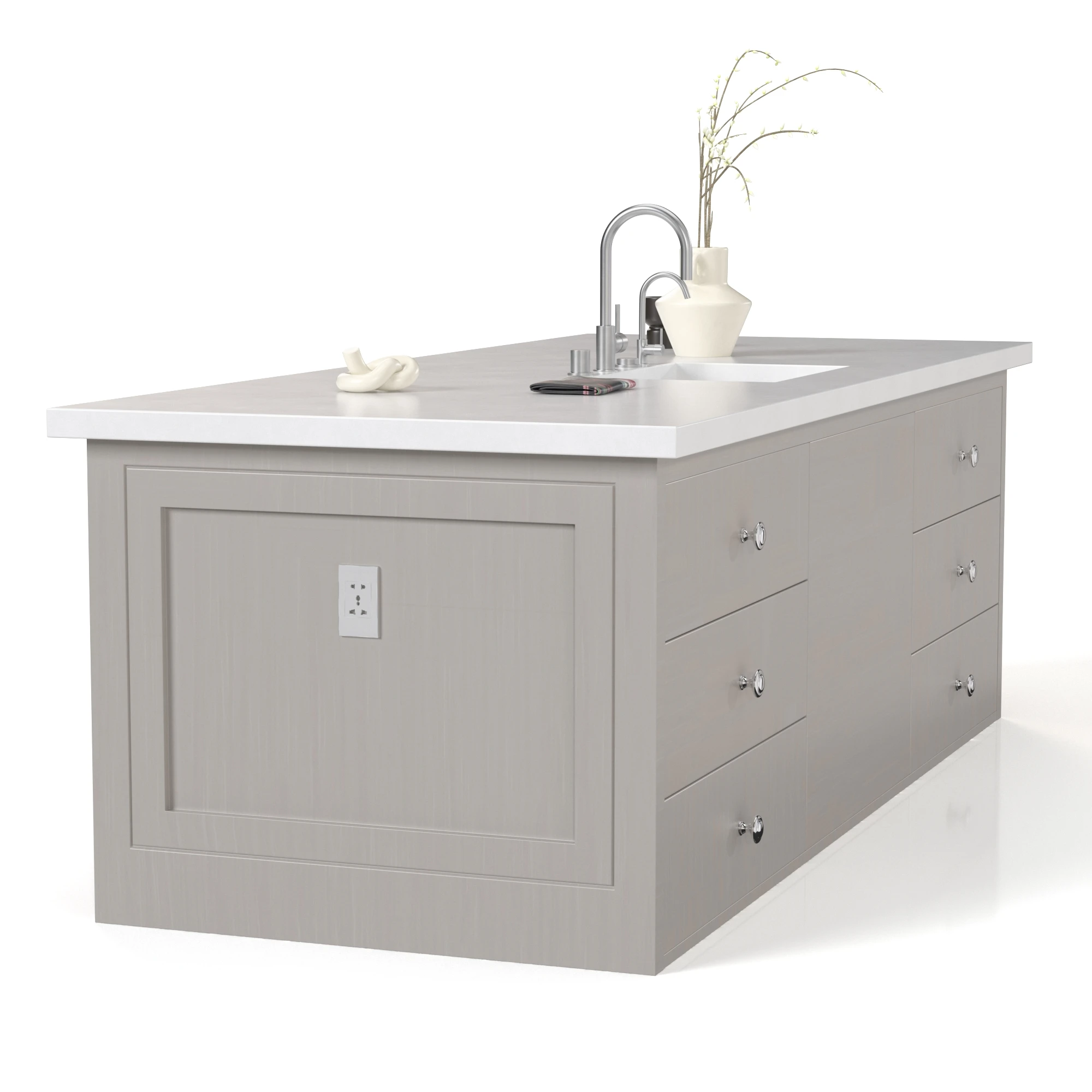 Kitchen Island Countertop 09 3D Model_04