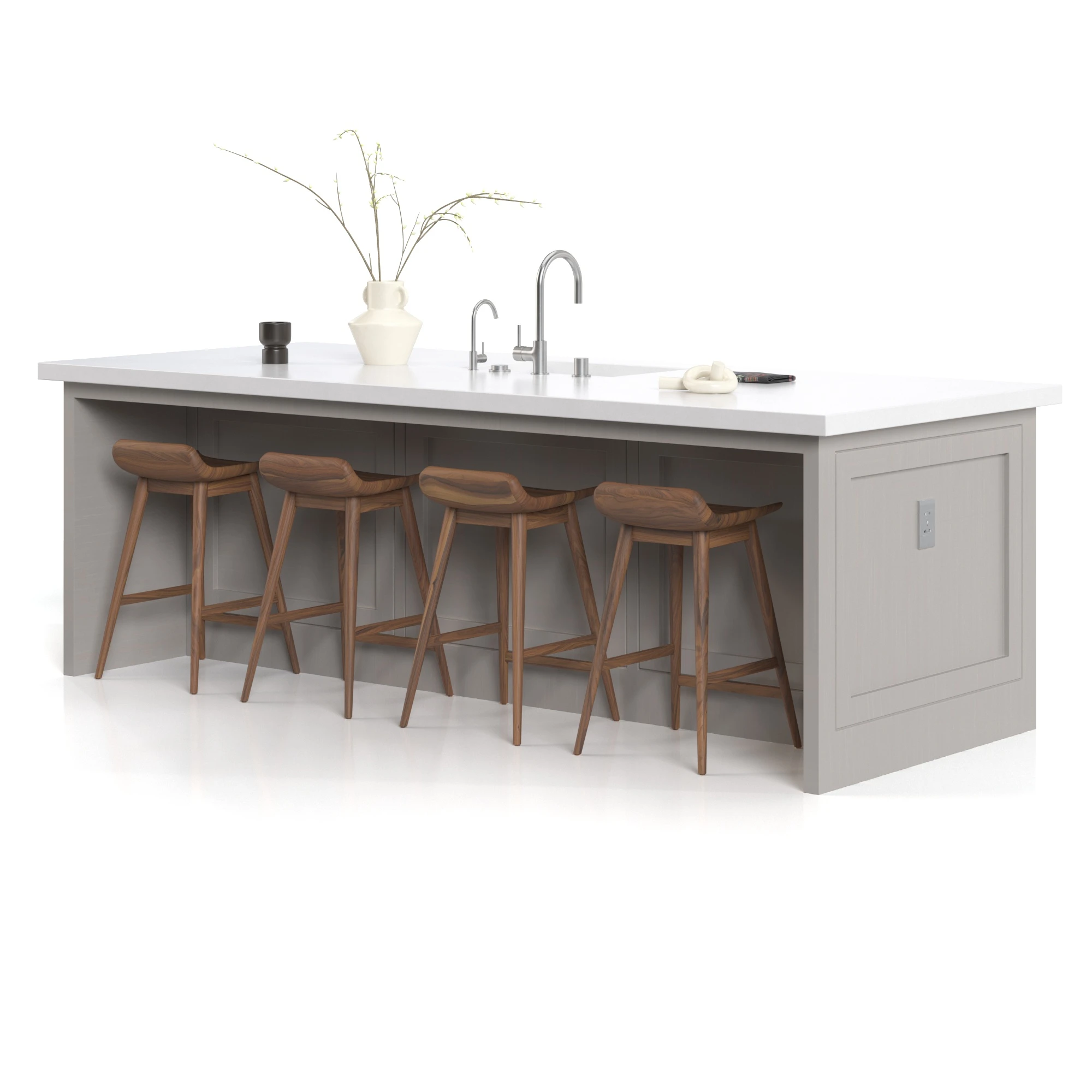Kitchen Island Countertop 09 3D Model_01