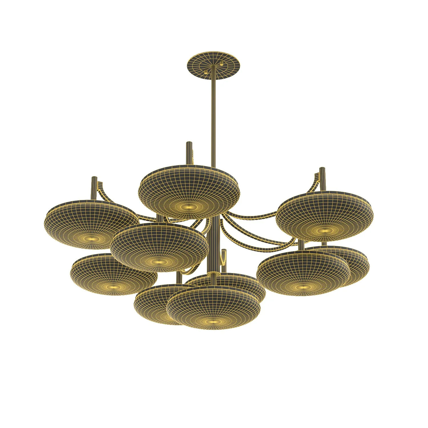 Bregman Convertible Chandelier PBR 3D Model_07