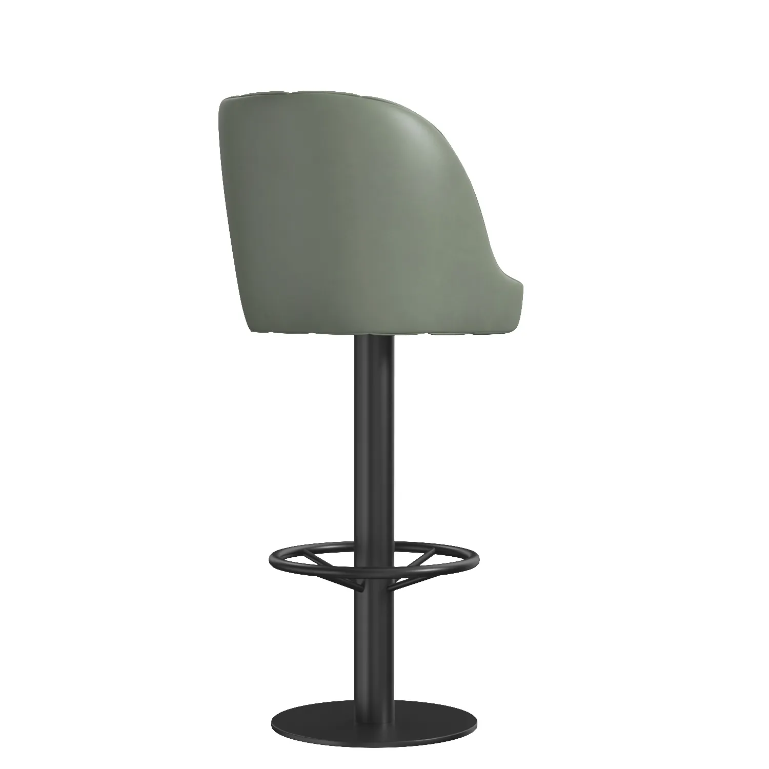 Classic Simple Metal kitchen Bar Stool PBR 3D Model_06