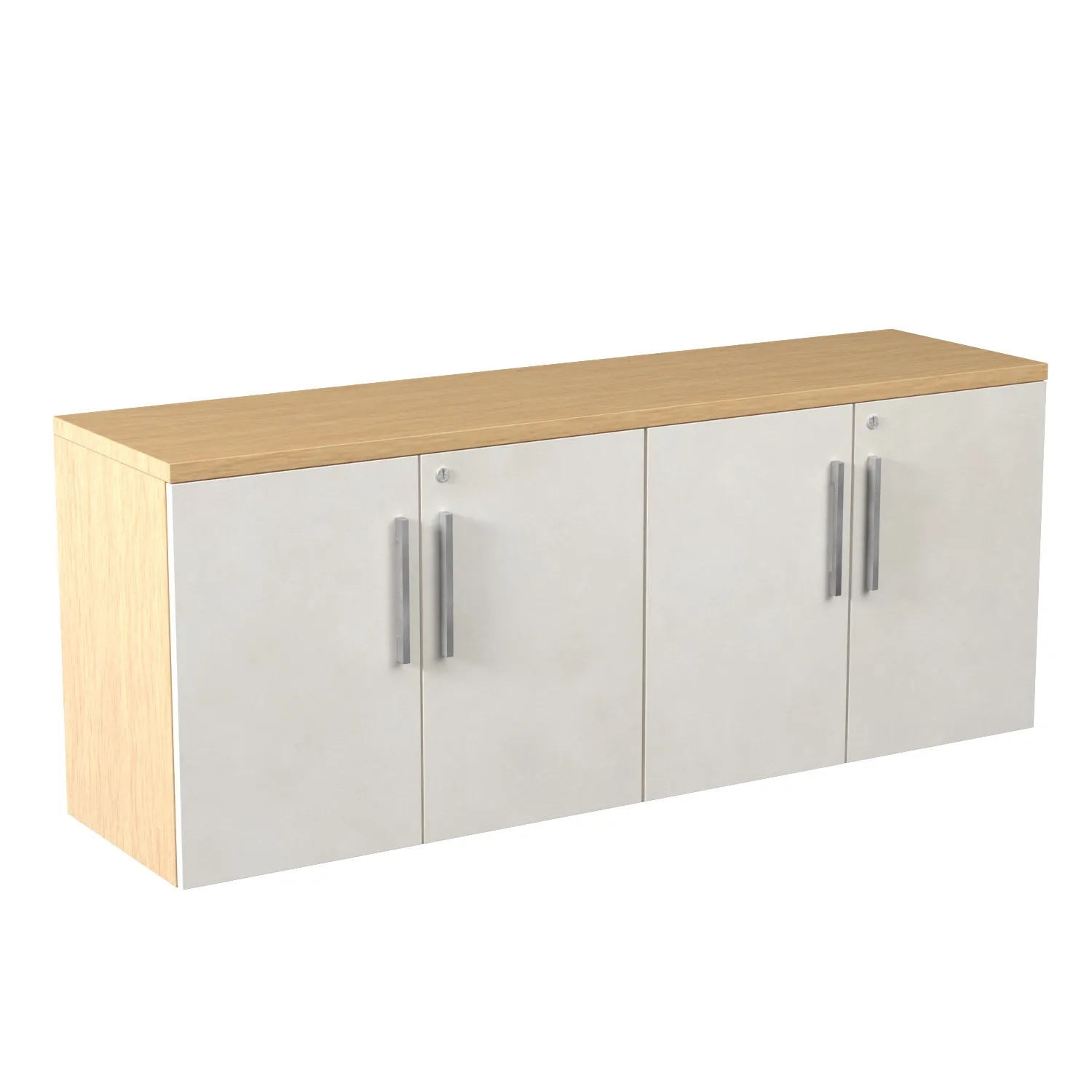 Credenza Double Closed Storage PBR 3D Model_01