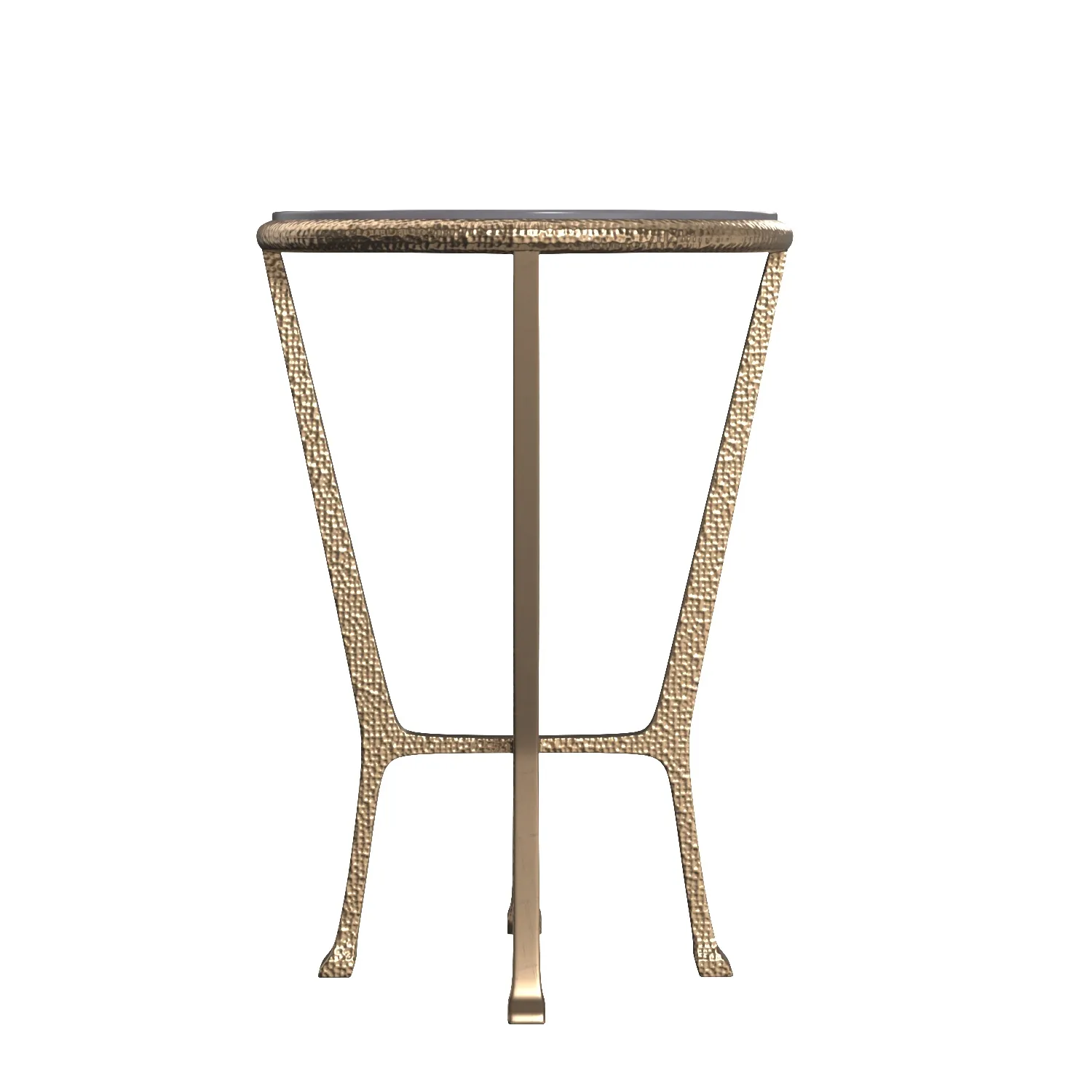 Metalworks Flavio Metal and Stone Antique Gold Accent Table PBR 3D Model_03