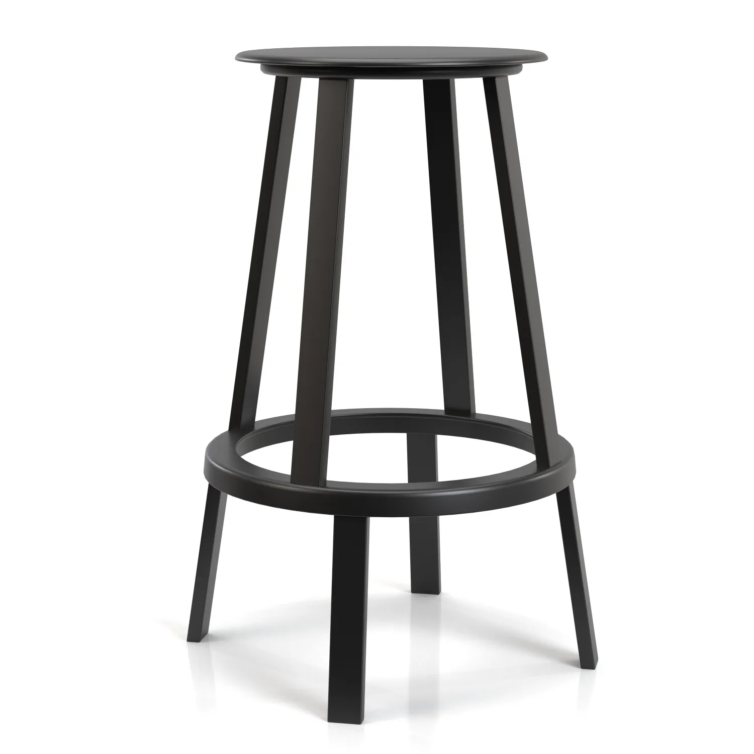 Revolver Bar Stool PBR 3D Model_01
