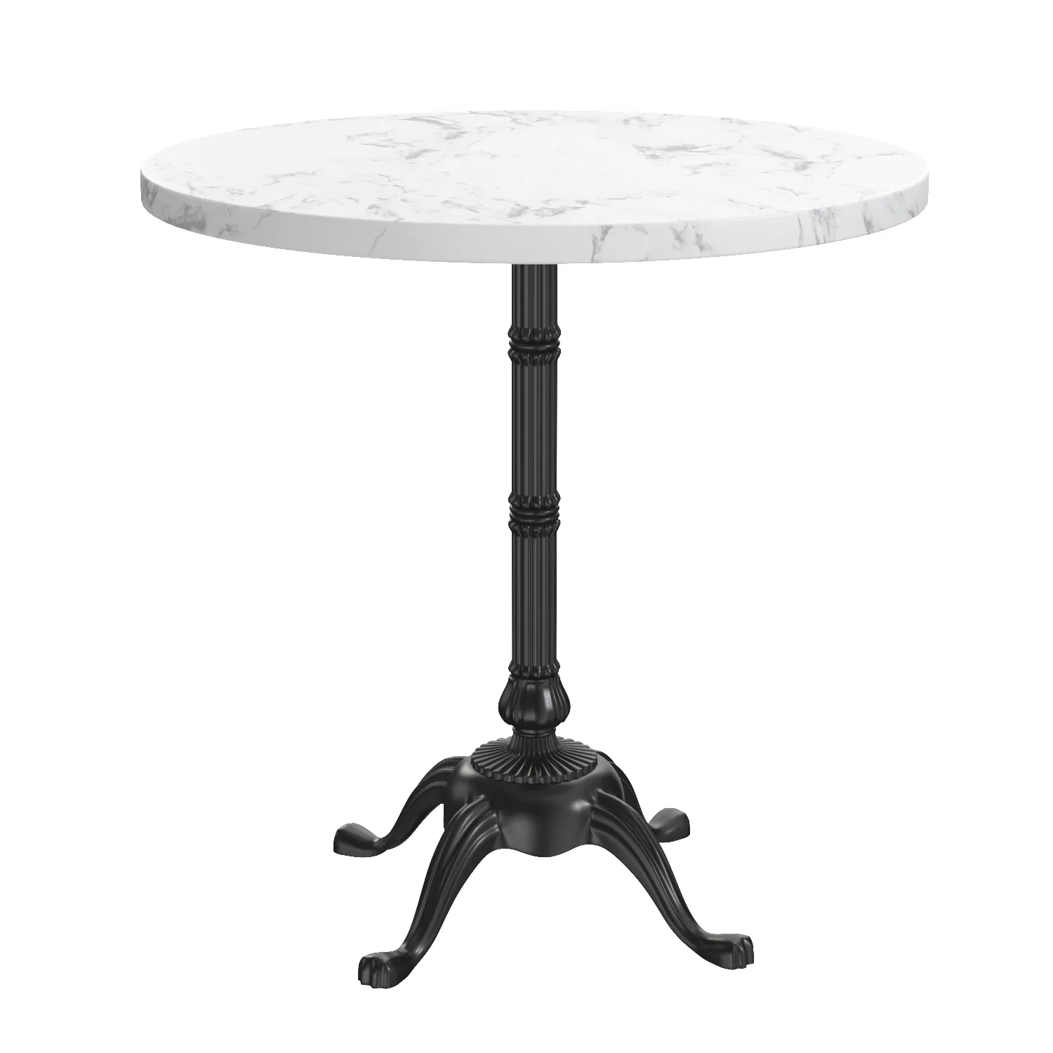Round Pedestal Dining Table PBR 3D Model_06