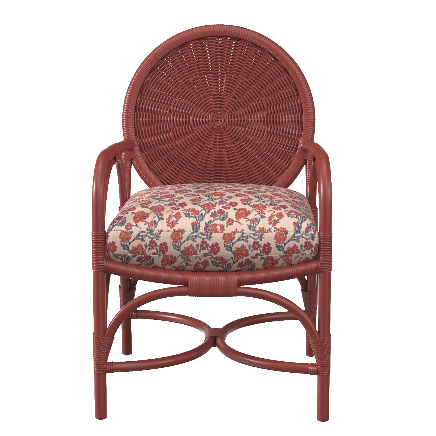 The Rattan Carousel Armchair PBR 3D Model_06