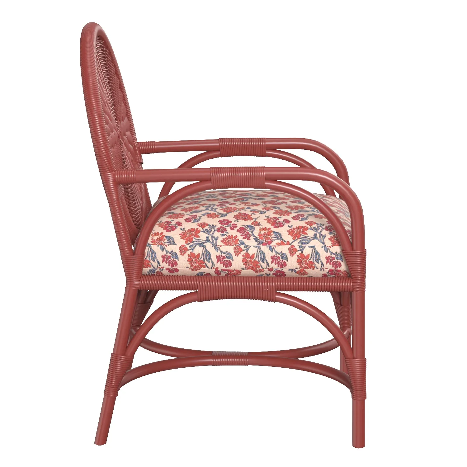 The Rattan Carousel Armchair PBR 3D Model_03
