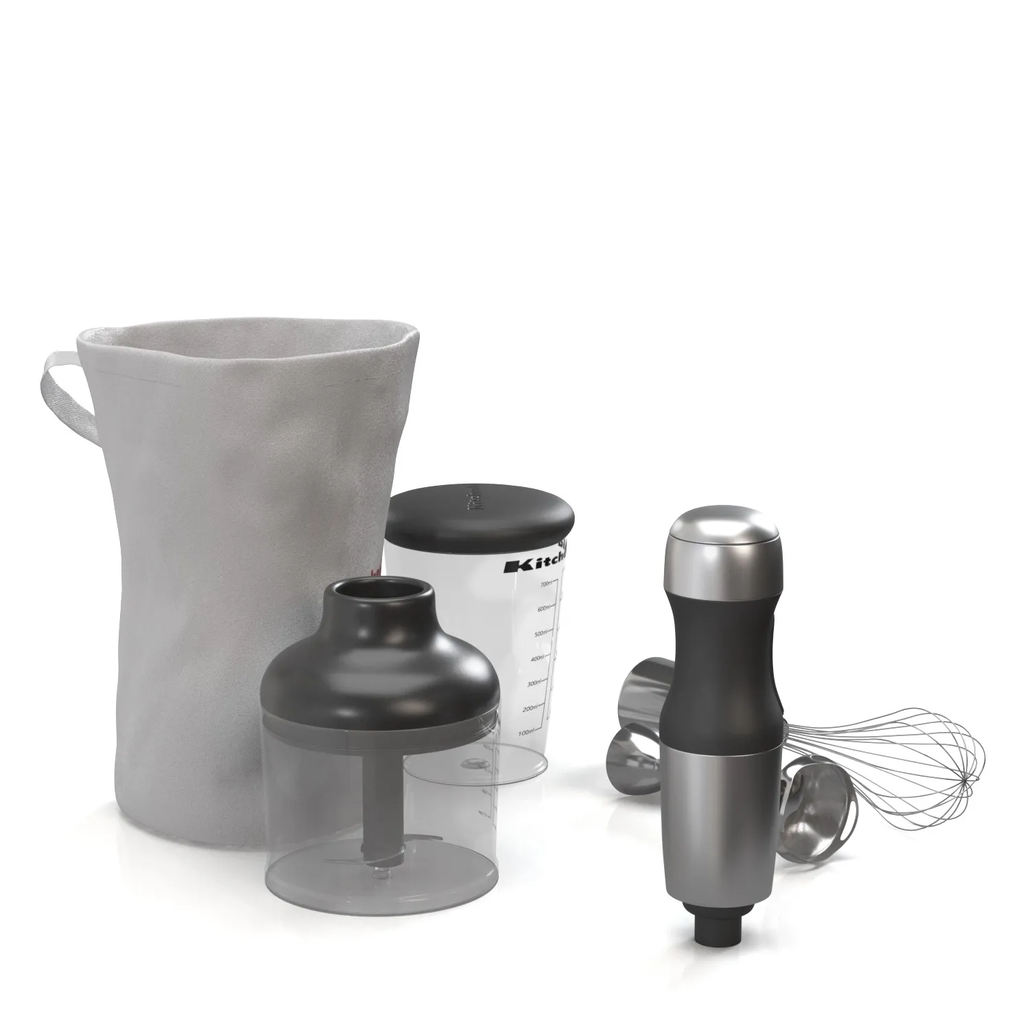 KitchenAid KHB2351CU 3 Speed Hand Blender PBR 3D Model_03
