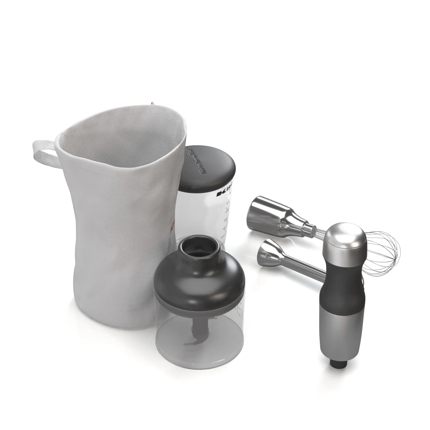 KitchenAid KHB2351CU 3 Speed Hand Blender PBR 3D Model_06
