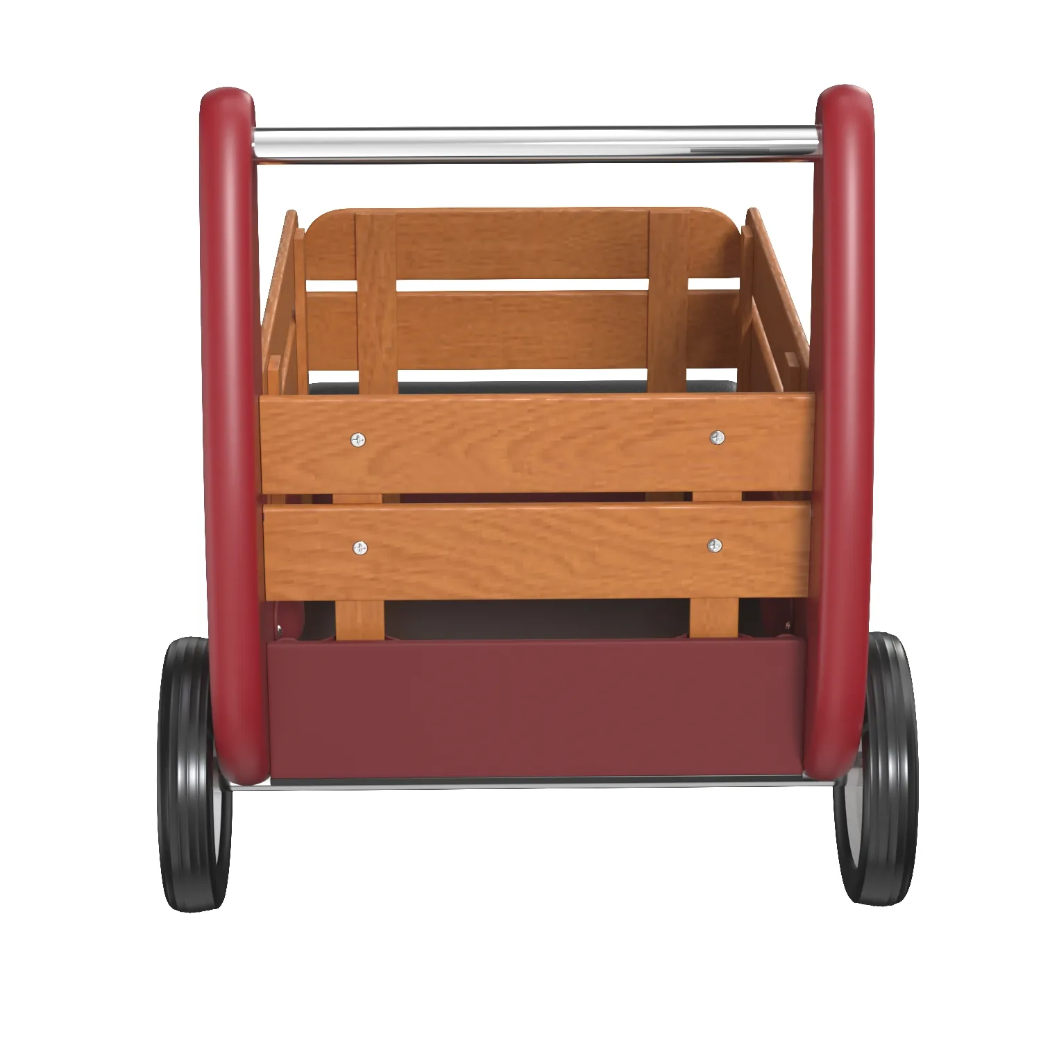Radio Flyer Classic Walker Wagon Wood Walker Toddler Toy PBR 3D Model_03