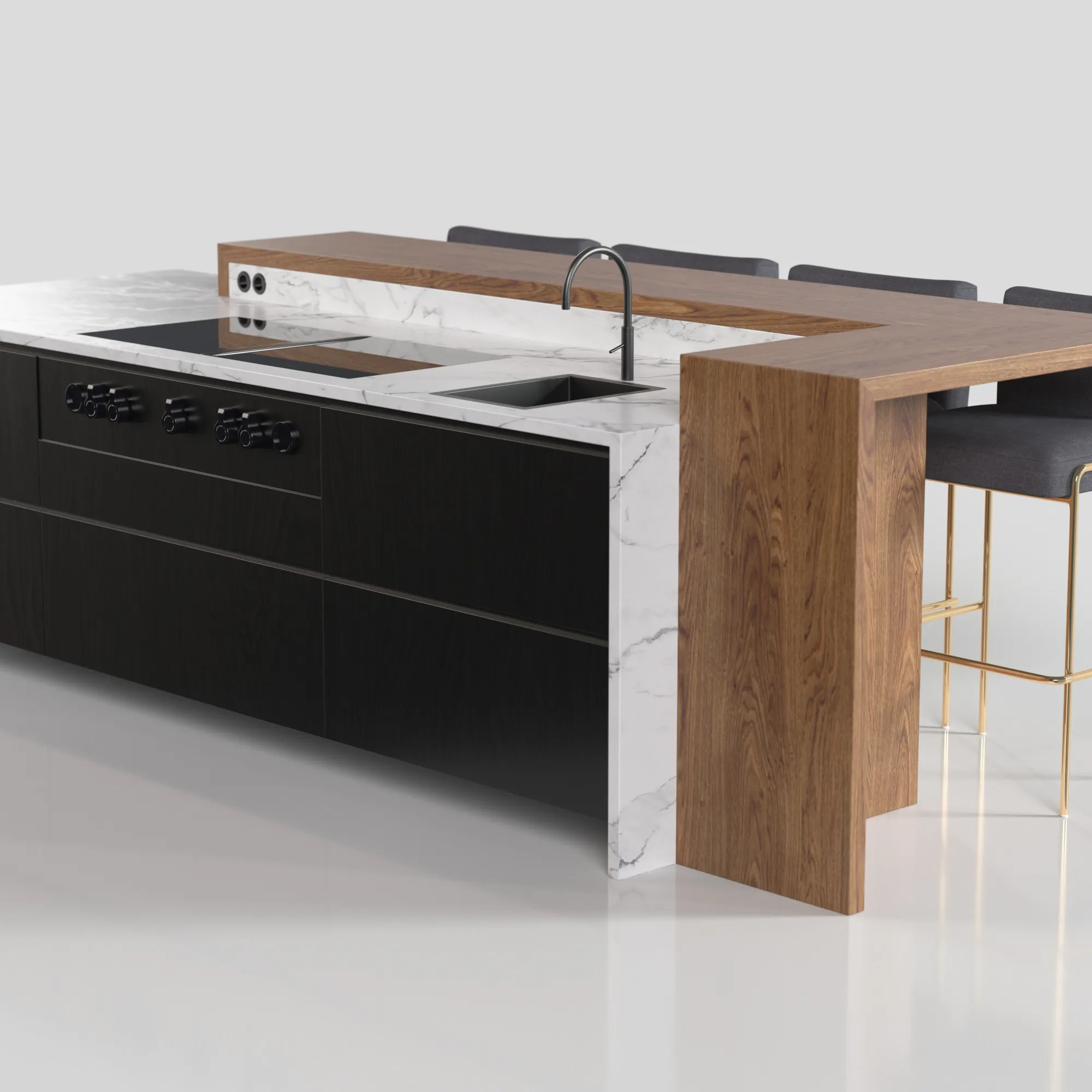 Kitchen Island Countertop 04 PBR 3D Model_05
