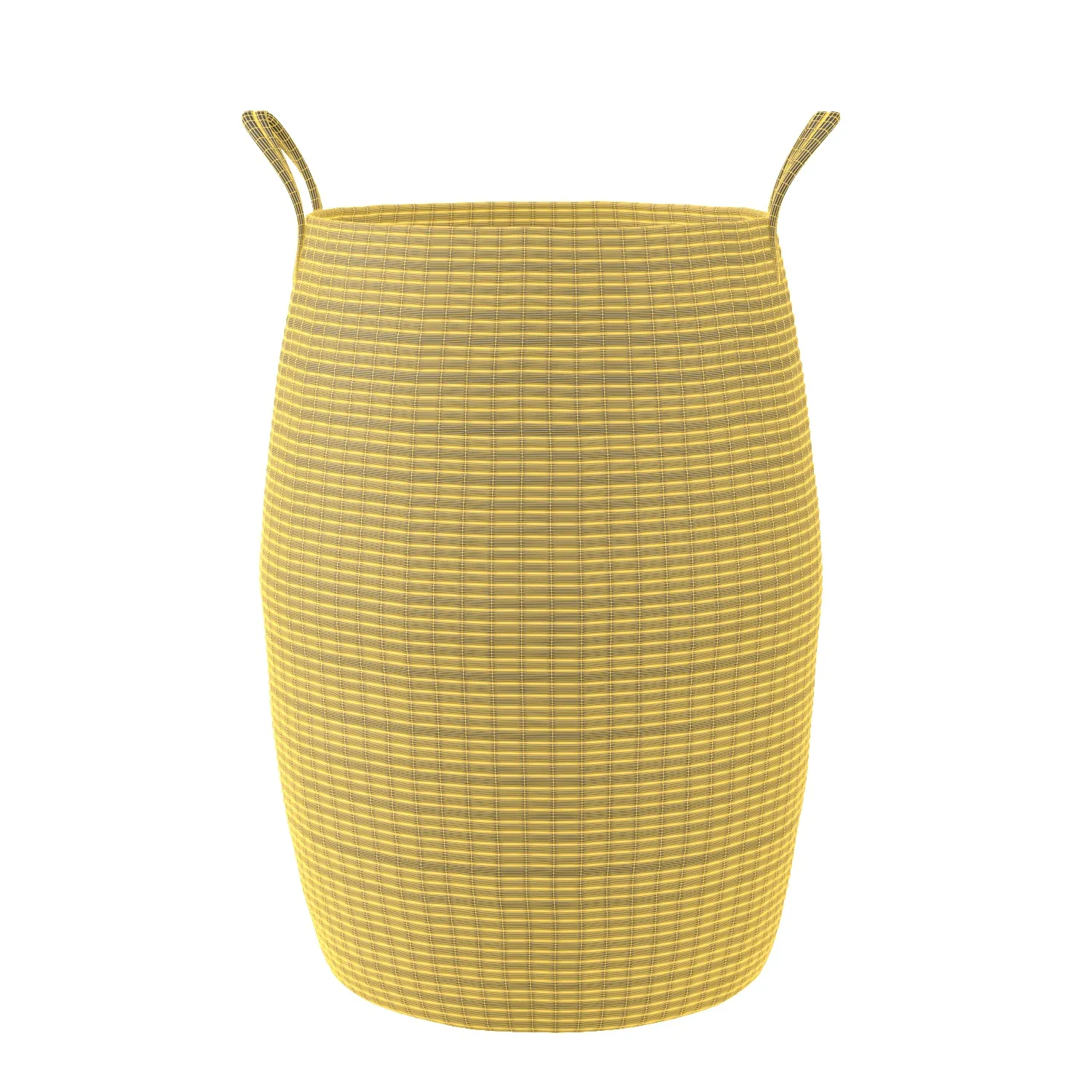 Oiahomy Tall Laundry Hamper Woven Rope Large Clothes Basket PBR 3D Model_07