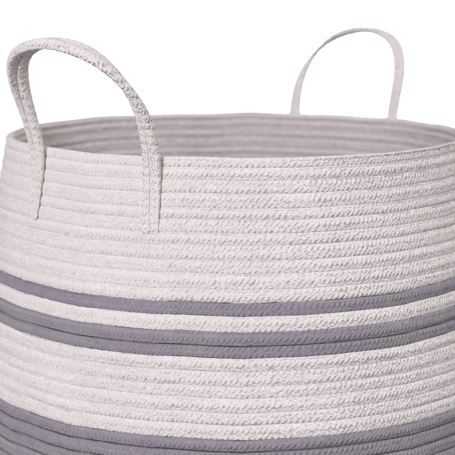 Oiahomy Tall Laundry Hamper Woven Rope Large Clothes Basket PBR 3D Model_05