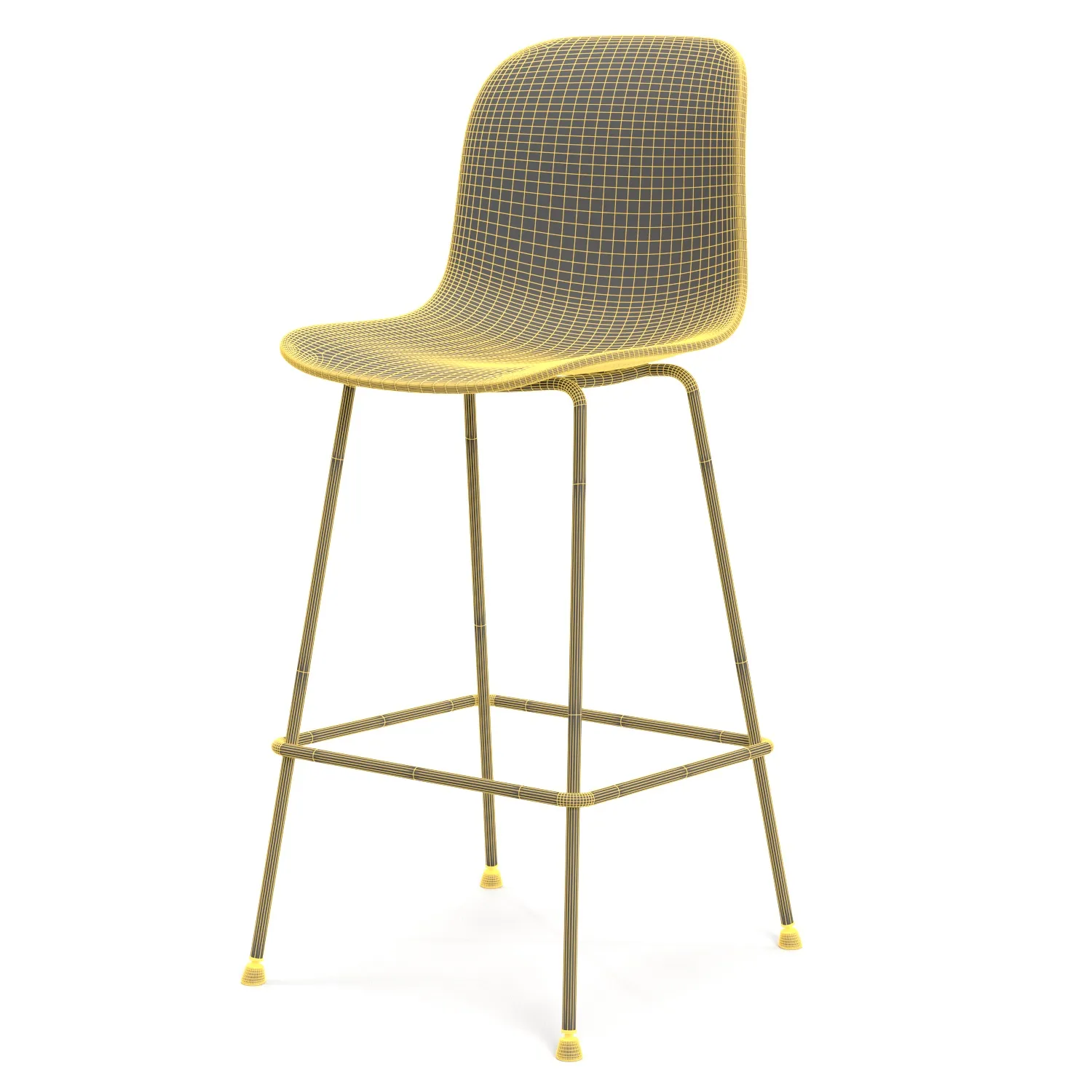 Verve Bar Stool PBR 3D Model_07