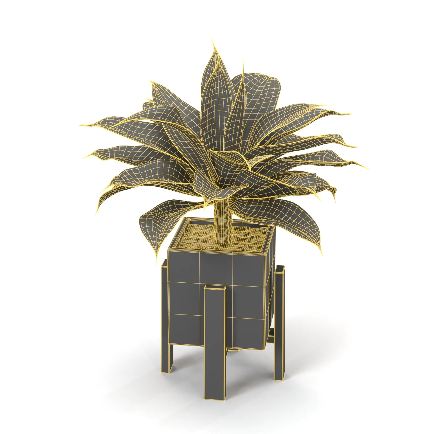 Artificial Agave Succulent Plant PBR 3D Model_07
