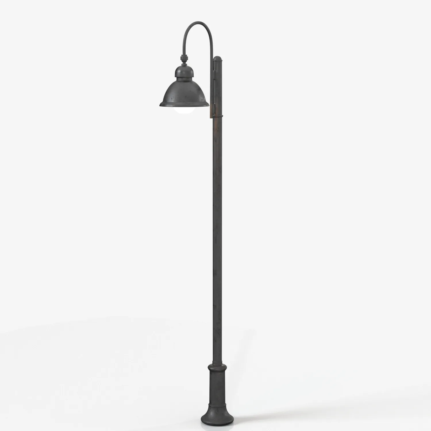 Floor Mounted Metal Street Light Pole PBR 3D Model_04