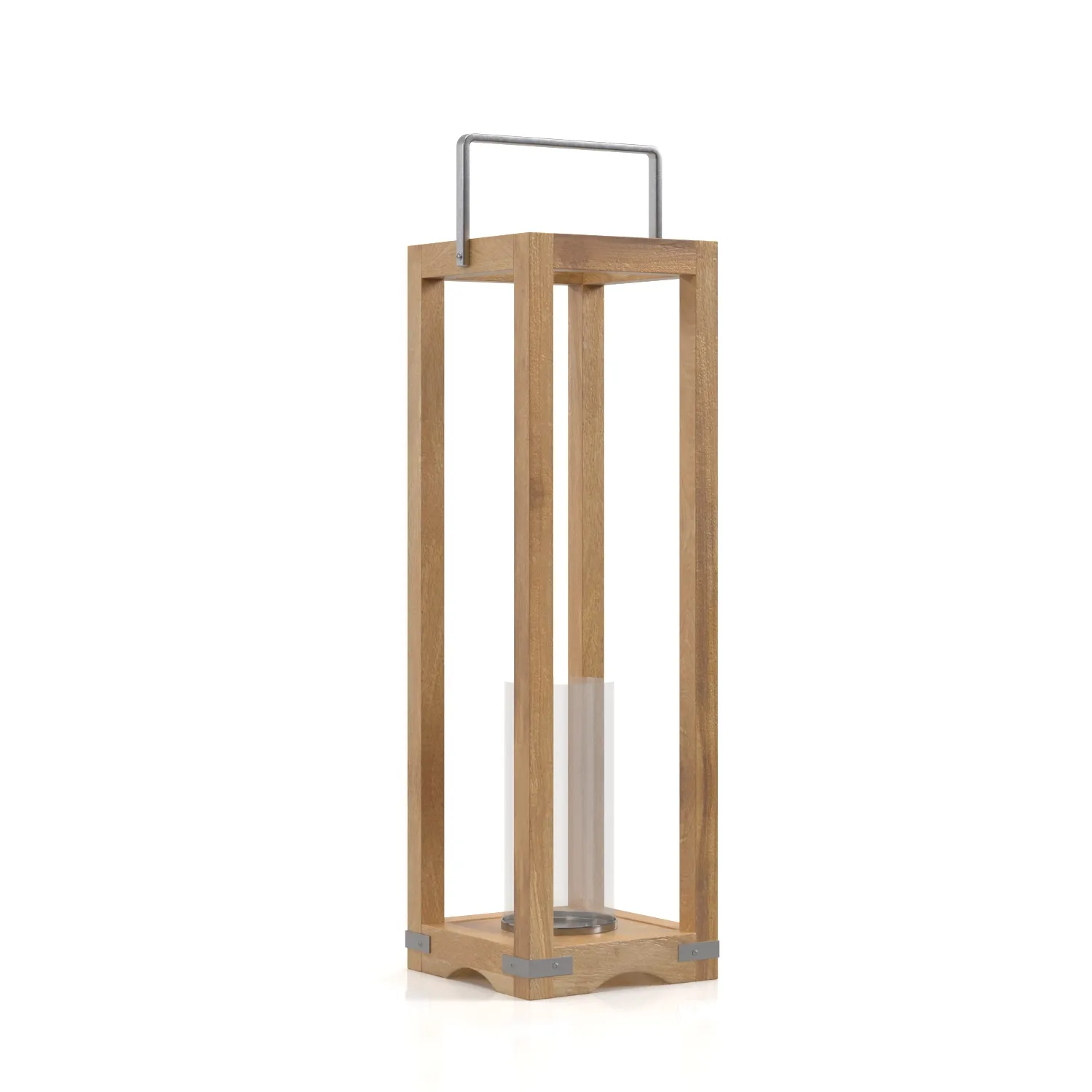 Open Wood Hurricane Lantern PBR 3D Model_01