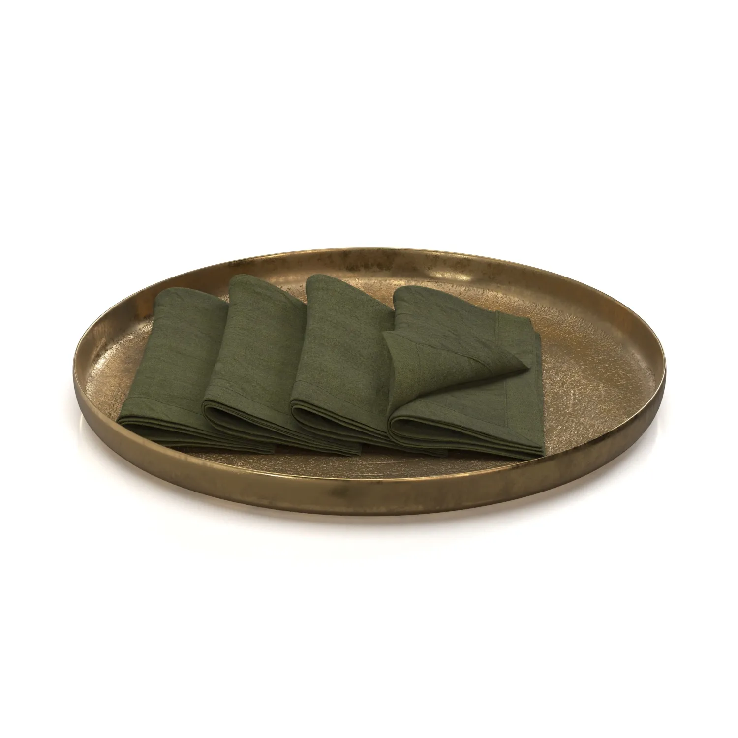 Softened Linen Napkin PBR 3D Model_03