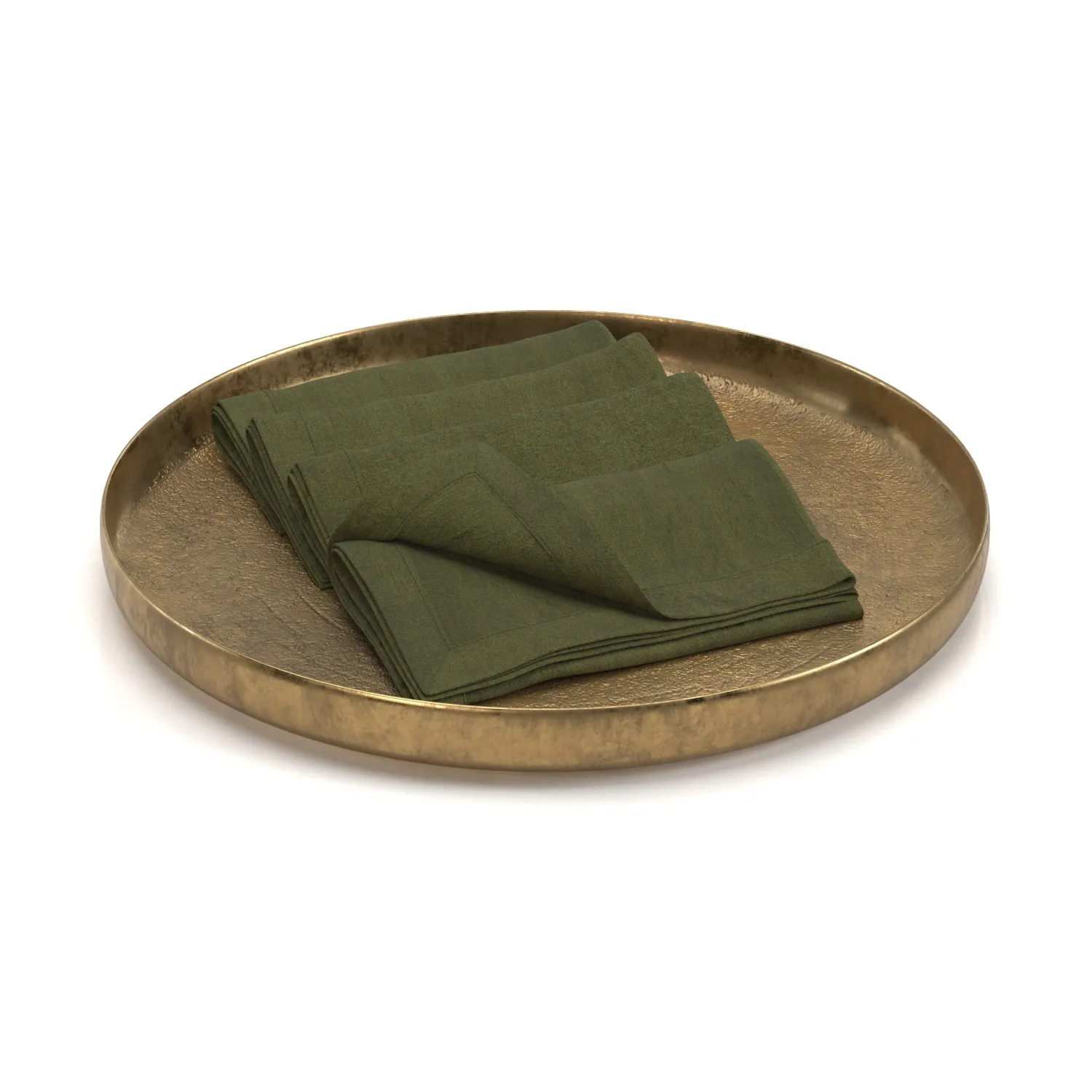 Softened Linen Napkin PBR 3D Model_01