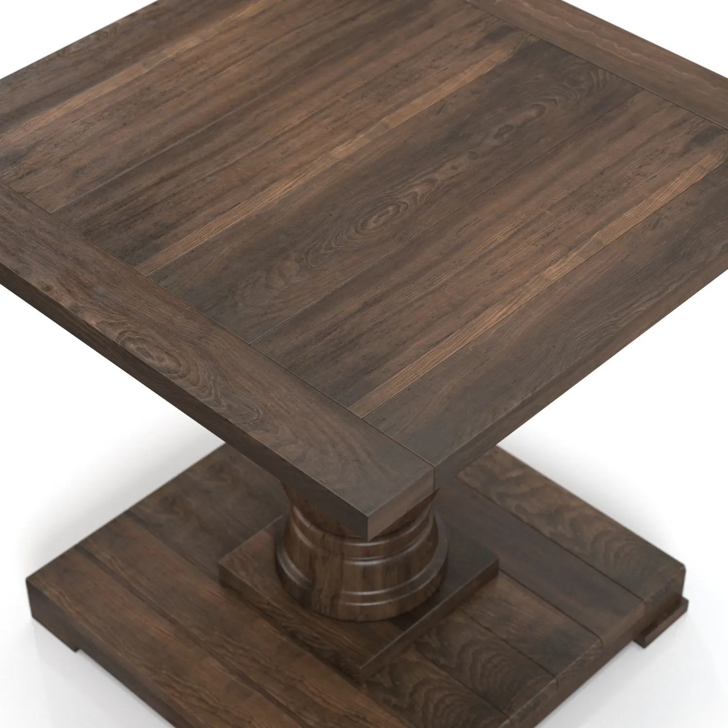 Stratford 26 Inch Pedestal End Table 3D Model_05