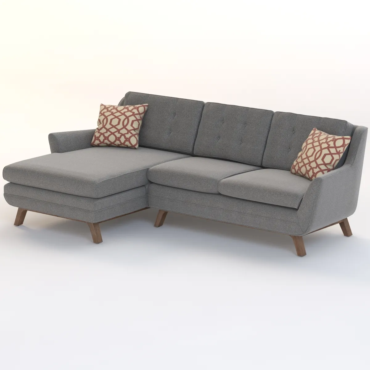 Joybird Eastwood Sectional Chaise 3D Model_06