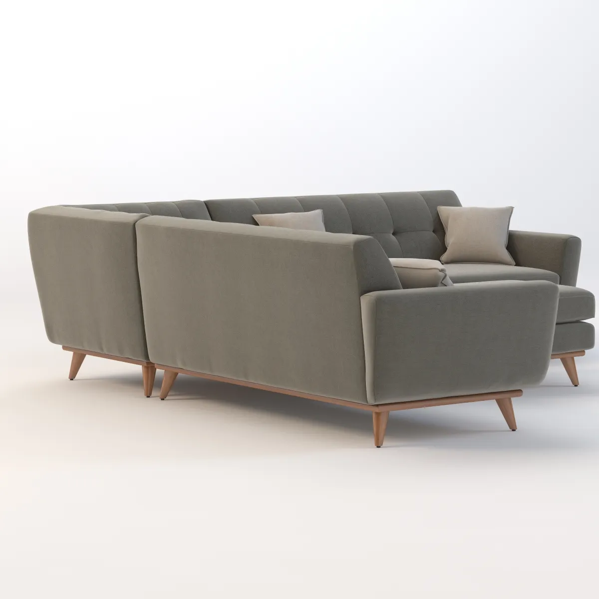 Joybird Hughes Corner sectional Sofa 3D Model_03
