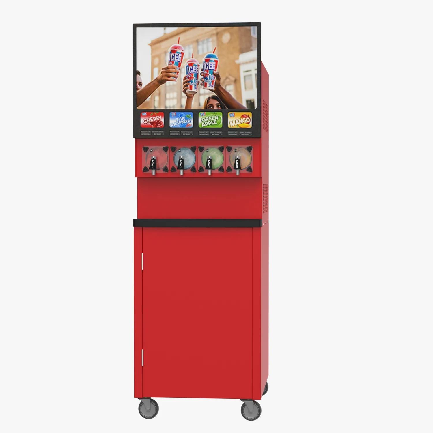 ICEE Machine 4 Barrel Front 3D Model_06