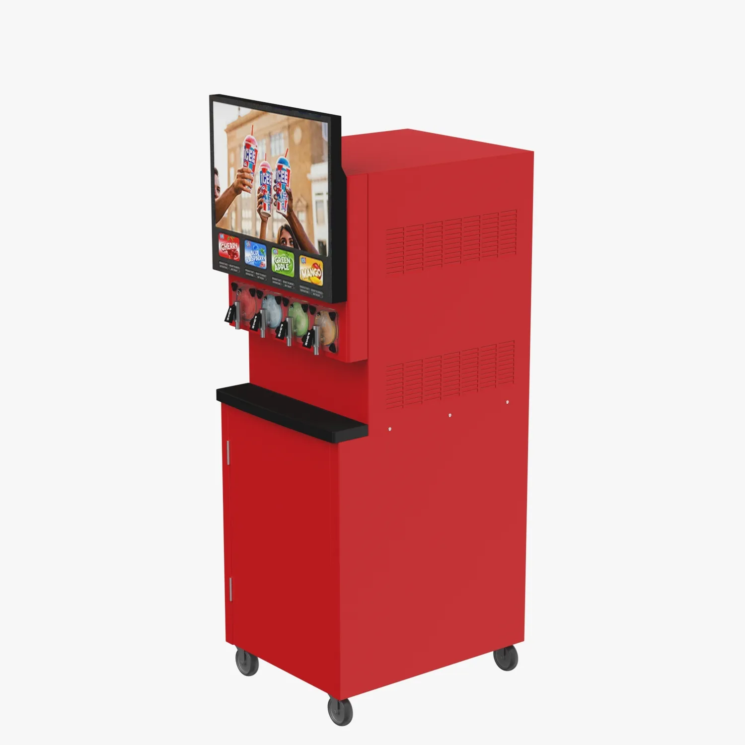 ICEE Machine 4 Barrel Front 3D Model_04