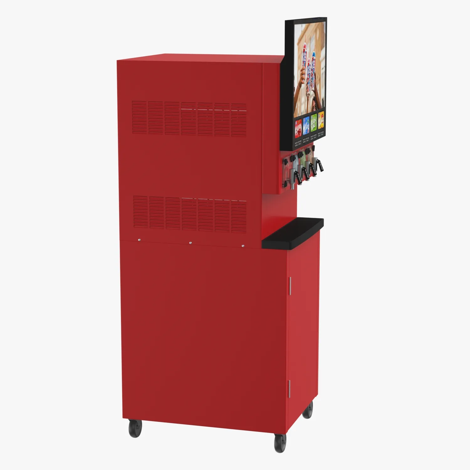 ICEE Machine 4 Barrel Front 3D Model_03
