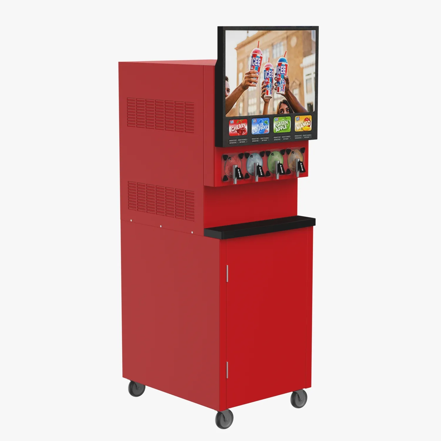 ICEE Machine 4 Barrel Front 3D Model_01