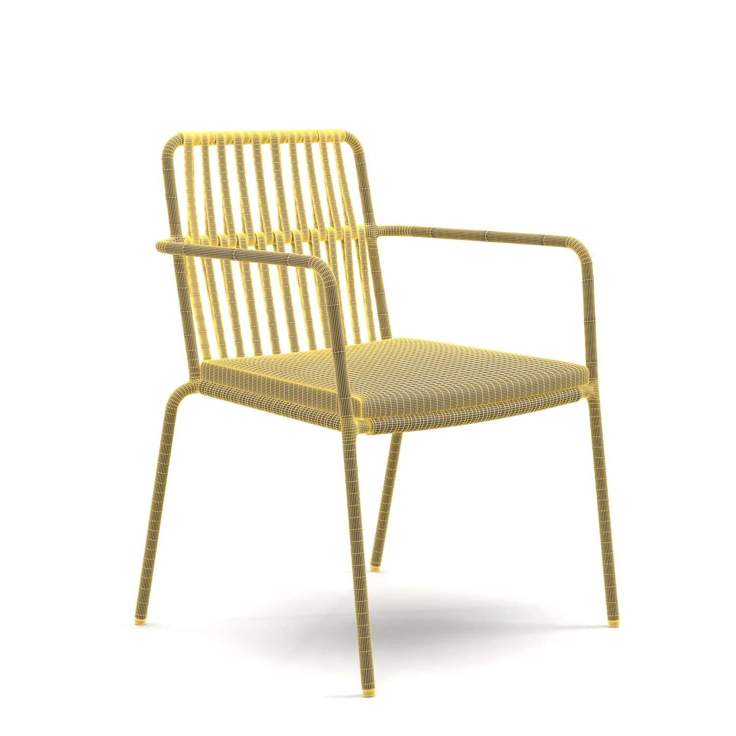 Kettal Net Dining Armchair 3D Model_07