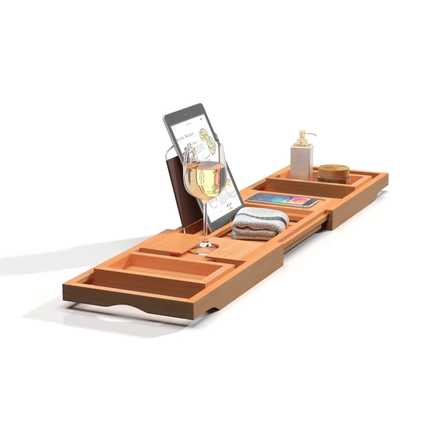 Bamboo Bathtub Tray 3D Model_03