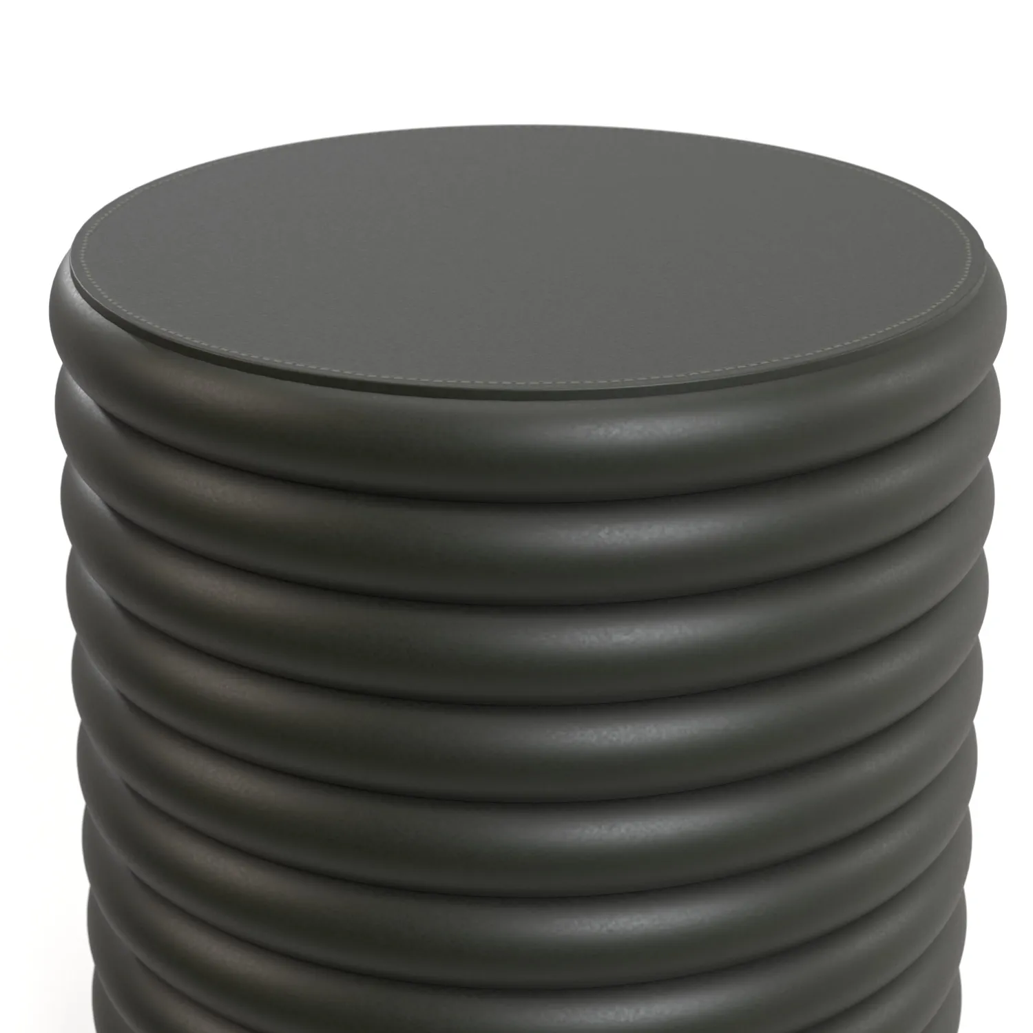 Giobagnara Scala Leather Stool Round PBR 3D Model_05