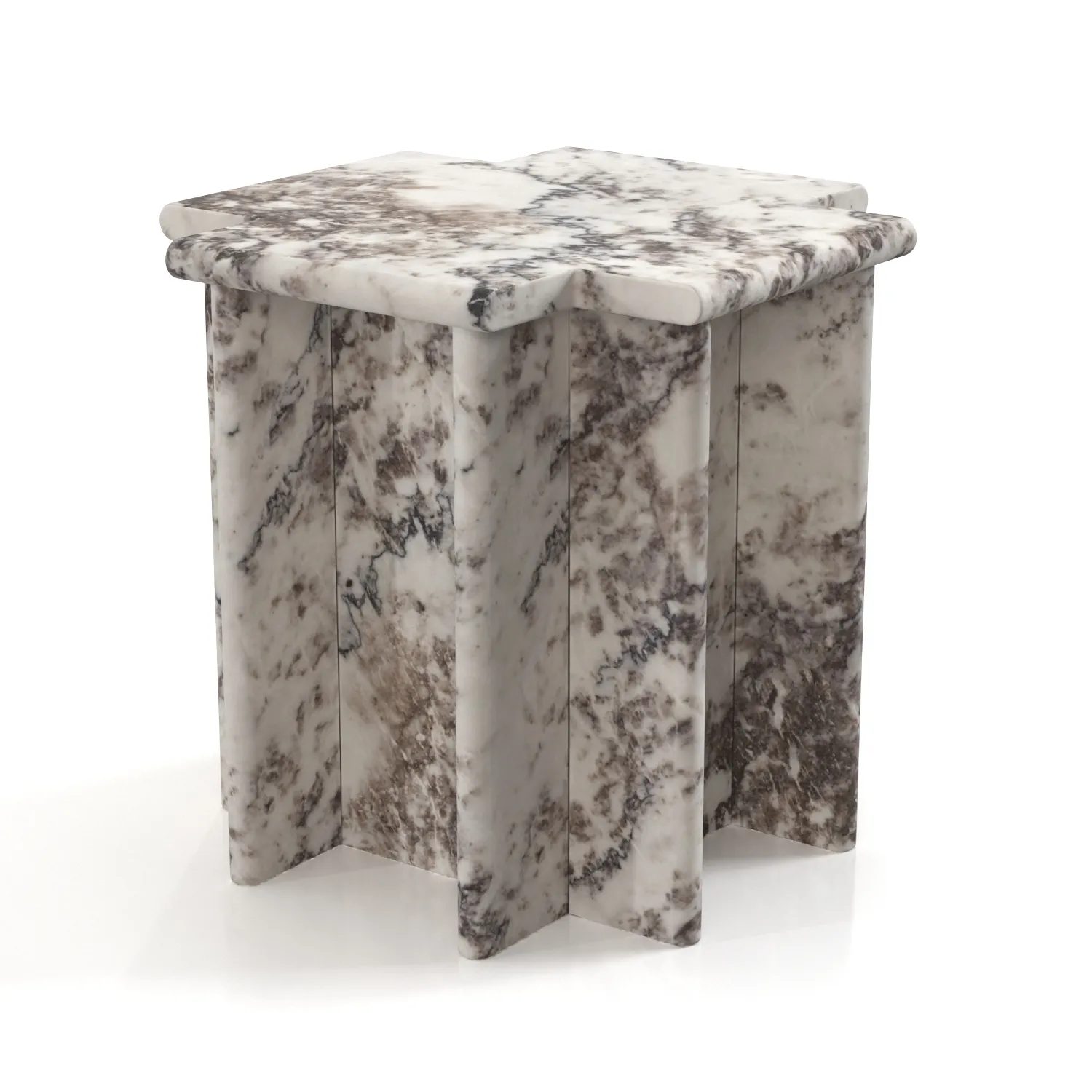 Ziggurat Side Table PBR 3D Model_04