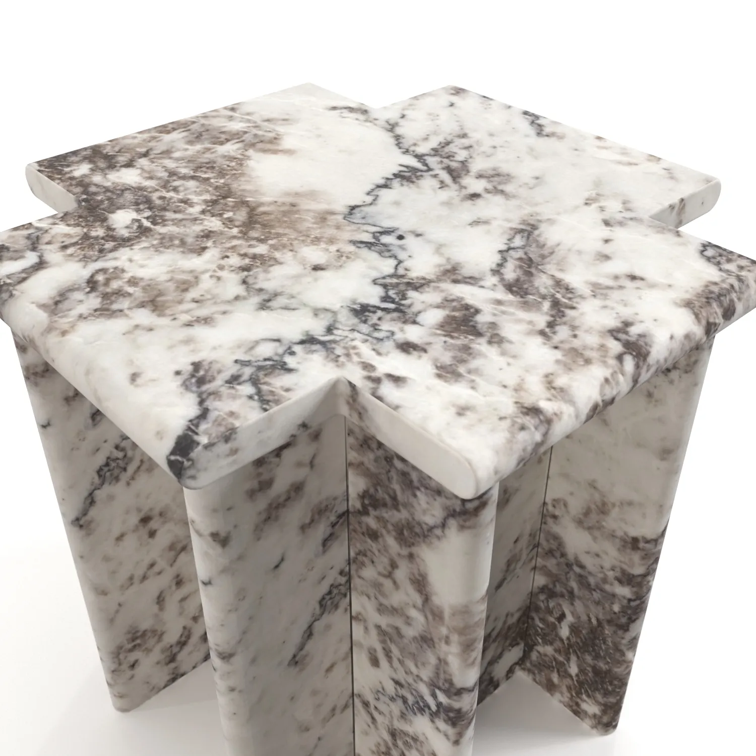 Ziggurat Side Table PBR 3D Model_05