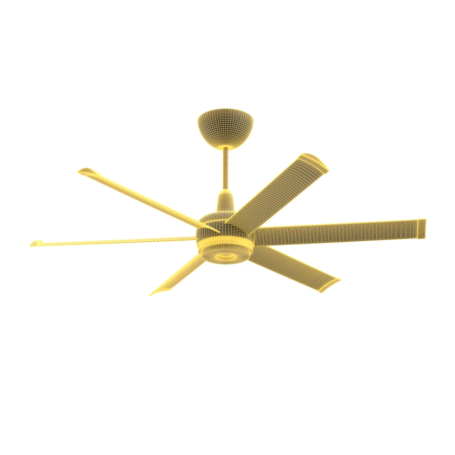 ES6 Indoor Outdoor Universal Mount Smart Ceiling Fan 3D Model_07