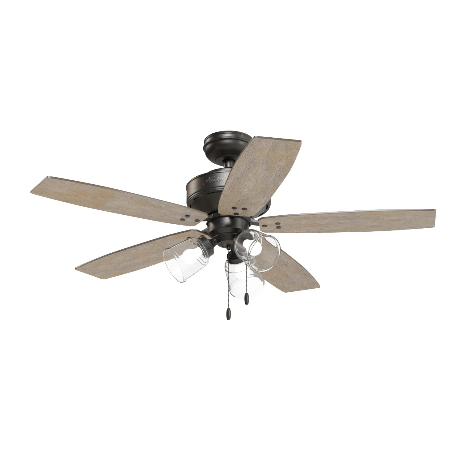 Hunter Hildebrand 52 Inch Noble Ceiling Fan With Light PBR 3D Model_06