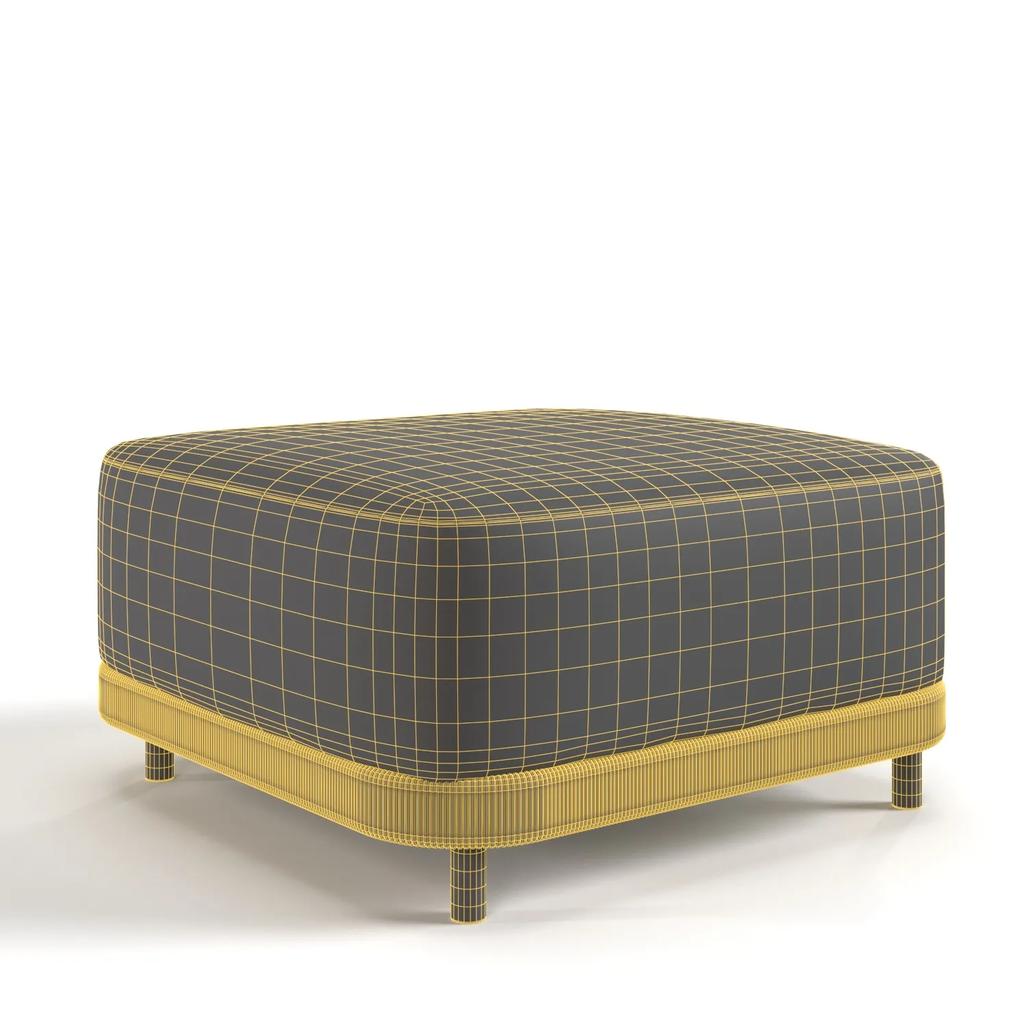 Outdoor Cuff Ottoman PBR 3D Model_07