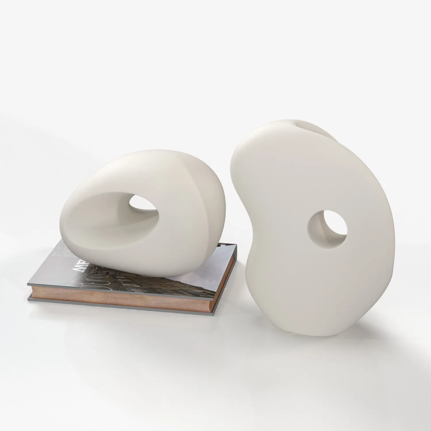 Alba Ceramic Sculptural Objects PBR 3D Model_06