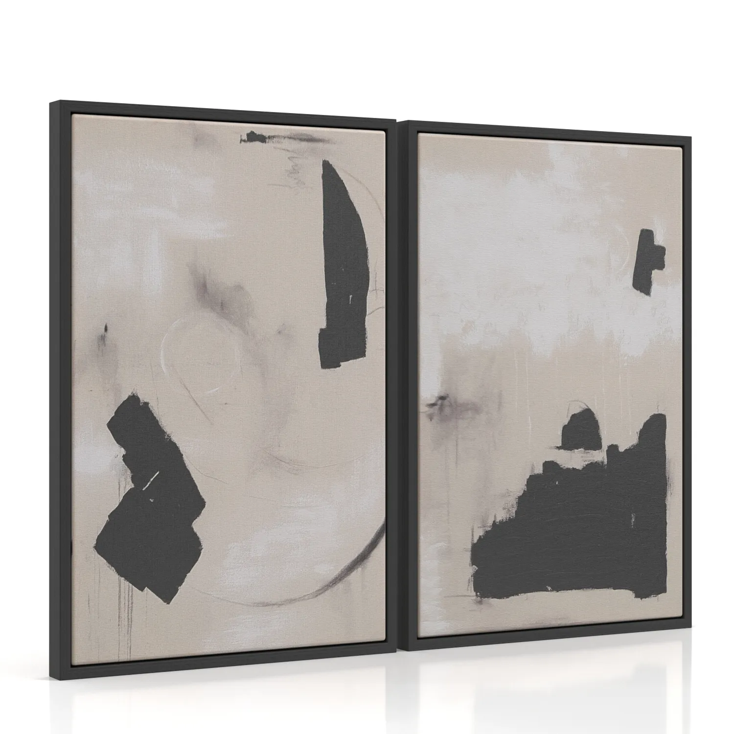 Asia Canvas Wall Art Renwil PBR 3D Model_01