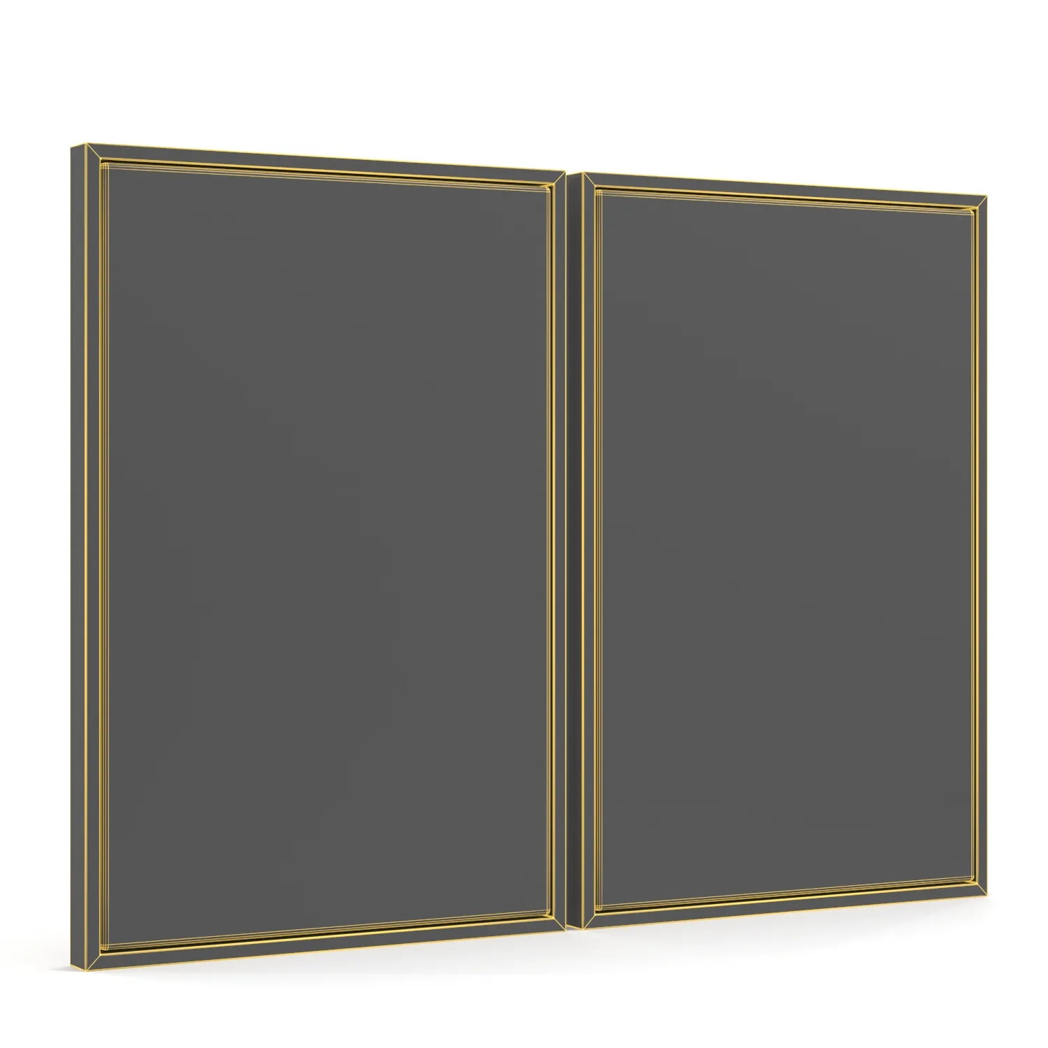 Asia Canvas Wall Art Renwil PBR 3D Model_07